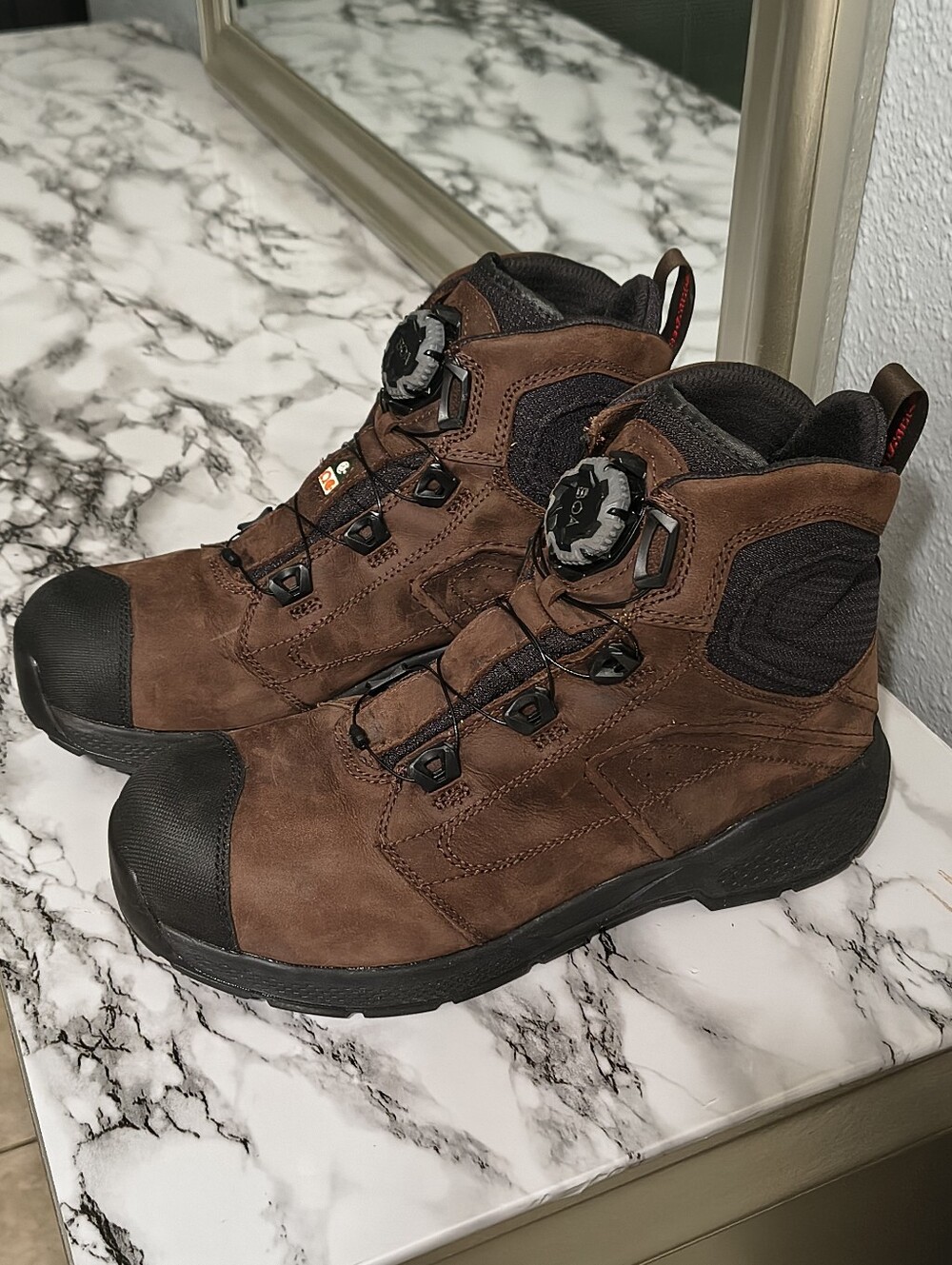 Red Wing 2452 Exos lite Brown BOA Work Boots - Picture 7 of 9
